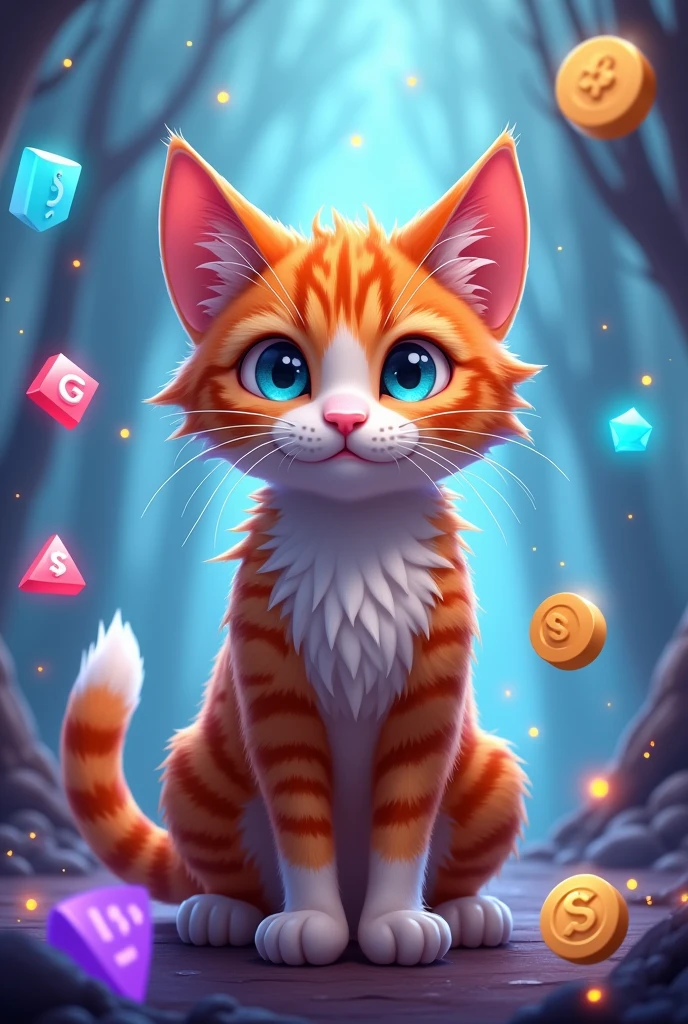 ((card game))、((((5 cards))、((poker))、((Card games))、(Highest quality、masterpiece、8k))、Anatomically correct、Very detailed、High resolution、Cinematic lighting、Realistic、((Beautiful, sparkling, detailed eyes))、Intricate details、((Dynamic composition))、Cute kitten、Big head、Casino table、play、gambling、Eye patch