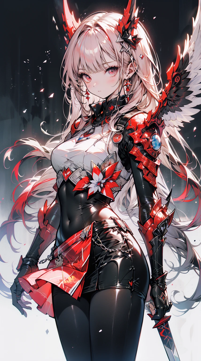 ((4K,masterpiece,Highest quality)), Maxi Kit, 1 Girl dressed modestly, alone, whole body, Wide Shot, Standing in white boots, Holding the Sword, Gray Hair, Long Hair, Elf Ears, Valkyrie, armor, Angel, Chest protector, Side bangs, from before, Oversized body, night, Mountain, Looking at the audience, Dynamic pose, Art Style：art gelm, by Kawashi, By Vadim Kashin、Blake、非常にdetailed (Dark Elf), (1 Girl), alone, Perfect Face, detailed, Ahoge, ((Long Hair:1.2)), (Hair above one eye:1.3), [[Messy Hair]], Shiny blonde white hair, Purple eyes, Variegated eyes, Colorful Hair, Shining Eyes, Bright Eyes, Face imprint, (eyelash, eye shadow, pink eye shadow), smile, Design Art：Haruhiko Mikimoto, by Kawashi, By Yoshitaka Amano, break、 ((Perfect Anatomy)), Nice body, Medium Chest, (非常にdetailed指), Best Hand, Perfect Face, Beautiful Face, Beautiful Eyes, Perfect Eyes, (Perfect Fingers), Correct Anatomy, 
