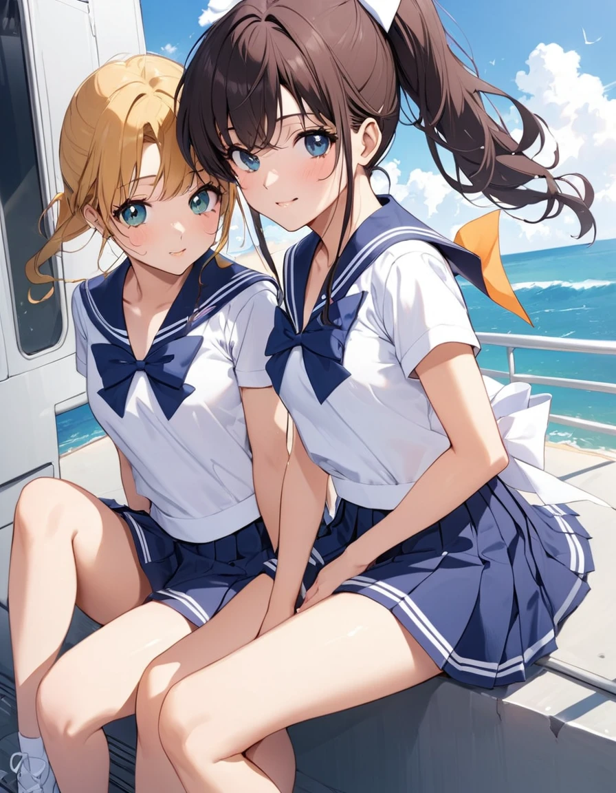 kasugano Sakura, showing big ass, half naked, smiling. (((half naked))) 