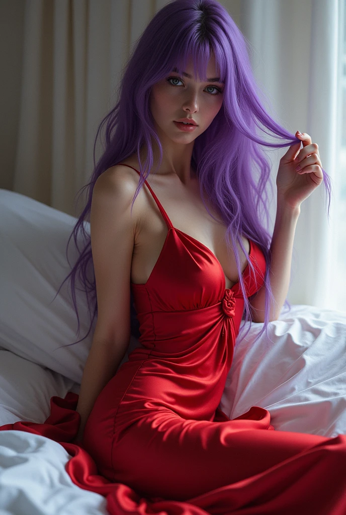 Jessica Rabbit at 18 years old nude at the bed, open legs, pubic hair, big boobs, roger rabbit