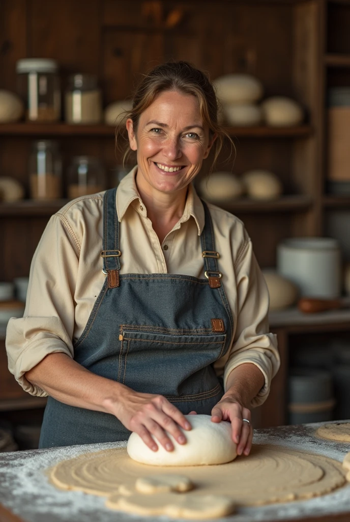 Kate Upton making ceramics, wearing an apron with no bra, clay pot, ceramics surround her, ceramic ring, golden hour lighting, realistic, photorealistic, photo-realistic:1.37, (best quality,4k,8k,highres,masterpiece:1.2),ultra-detailed,HDR,vivid colors,studio lighting,extreme detail description