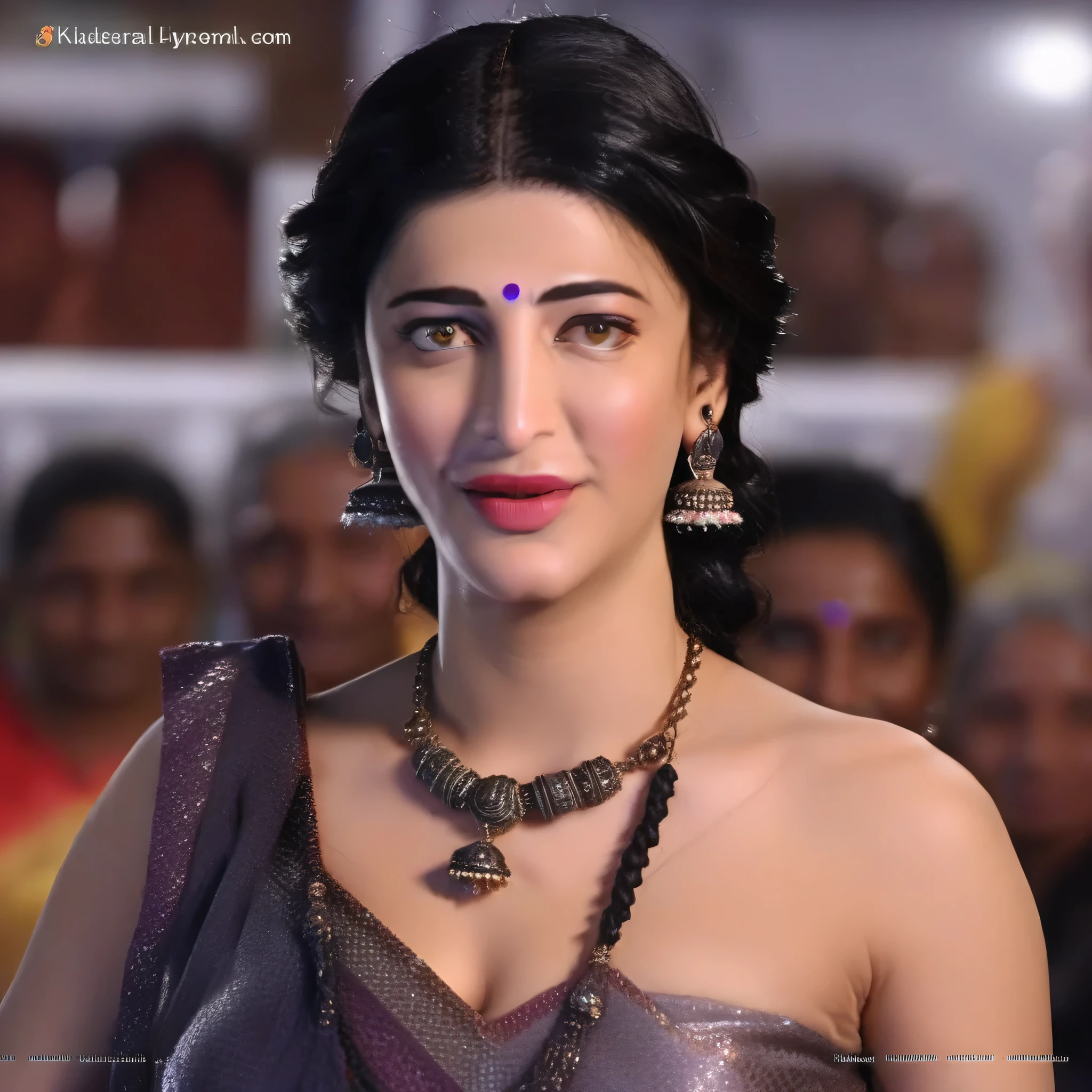 Shruti haasan,(art by Kubisi Art:0.7) , (art by Tom McGuinness:0.9) , showing navel, exposong navel, hips, [portrait, full body pic of Scandinavian Girl, wears bikini swimsuit, Directing a TV show, Masculine Pose, Vile hair styled as Chignon, Hopeful, L USM::8], hyper realistic, hyper detailed, 4k, realistic skin texture, Indian traditional longest braided hair, princess longest  braided hair, detailed eyes, best quality, 4k quality eyes , keral style woman saree, 
Intricate details, candid photo, looking at viewer, Masterpiece, Impressionism, Abstractionism, Abstract Expressionism, Best Quality, flower on her head,