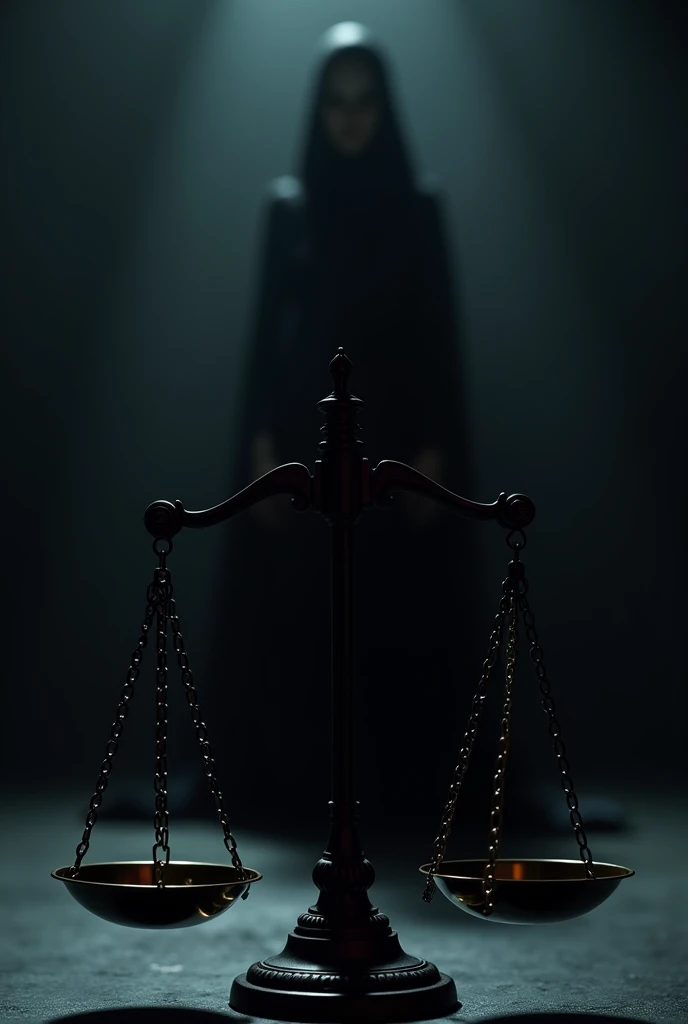 sword with the scales of justice "Kneeling before God standing before the world" On the balance scale, place truth on the left and justice on the right.