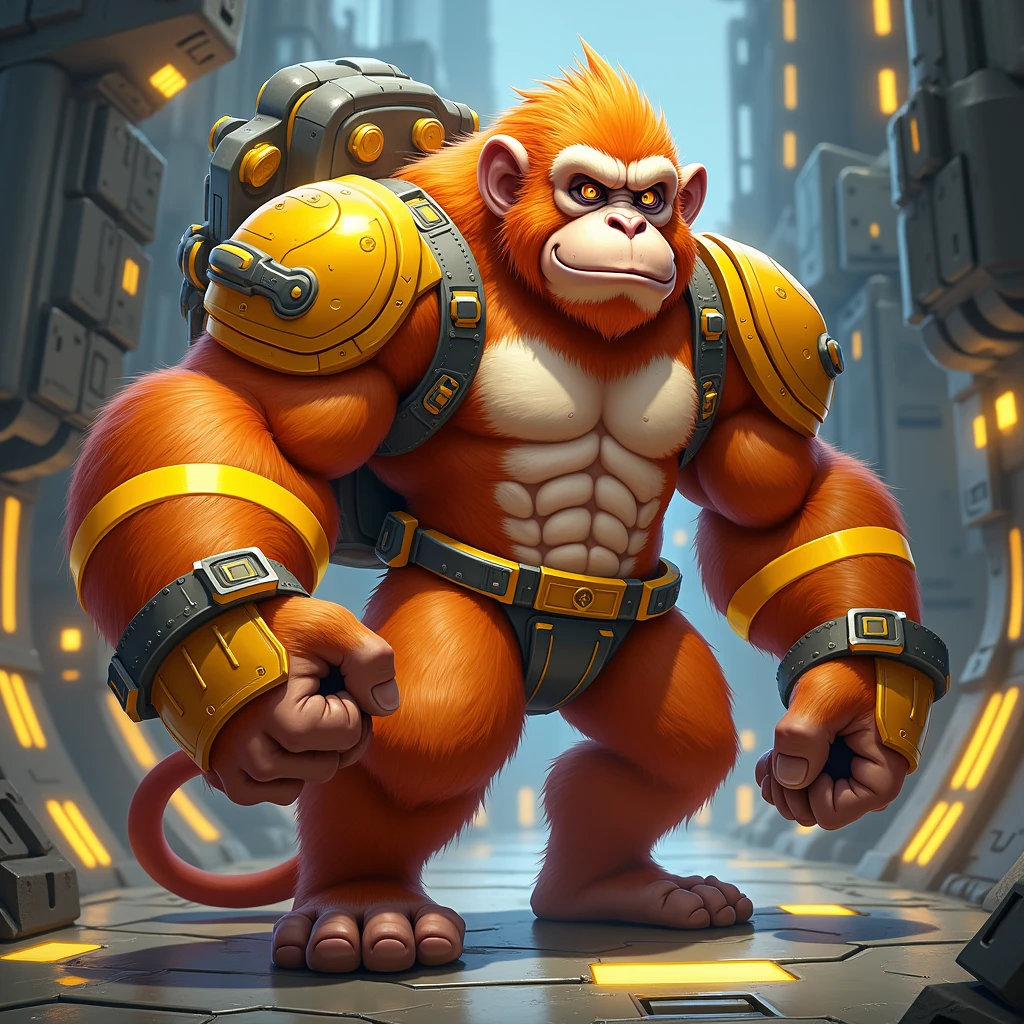 Hyper-realistic digital painting of a steampunk minotaur in an industrial workshop. The minotaur has a powerful, muscular build with steampunk mechanical enhancements, including a brass and copper arm. They are surrounded by gears, cogs, and other steampunk machinery. The workshop is filled with the warm glow of gas lamps and the sounds of clanking metal. The minotaur's expression is focused and determined as they work on a complex invention, combining the raw strength of the mythical creature with the ingenuity of steampunk technology. Cinematic composition, trending on ArtStation.