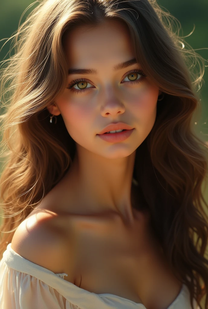 Create this boy with long wavy hair and style 