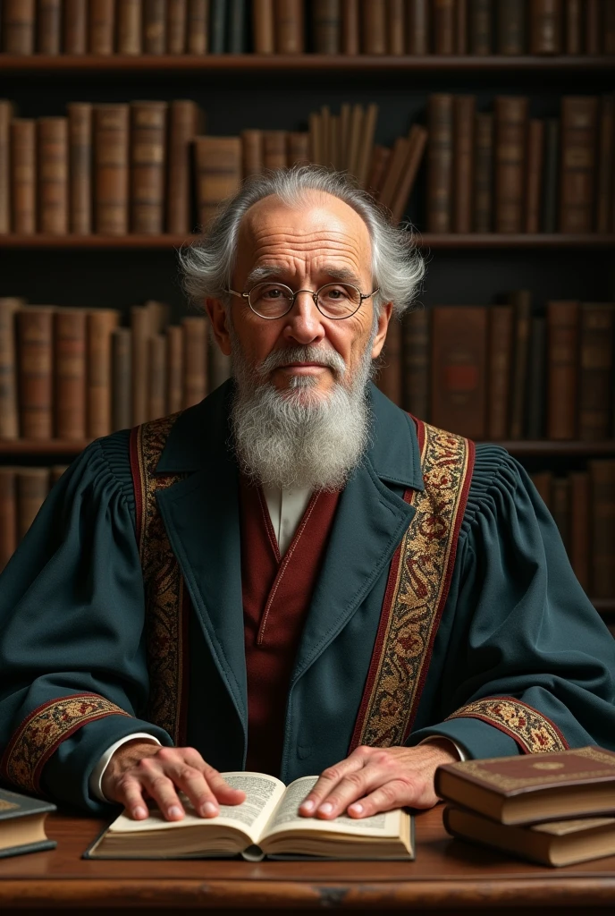 Old man sitting on bench reading in library, portrait shooting, aleksander rostov, andrzej marszalek, portrait of professor sinister, mid shot portrait, portrait photo of an old man, haeckel and alasdair gray, editorial portrait, Ivan Aivakowski, alexey egorov, Close-up portrait of a craftsman