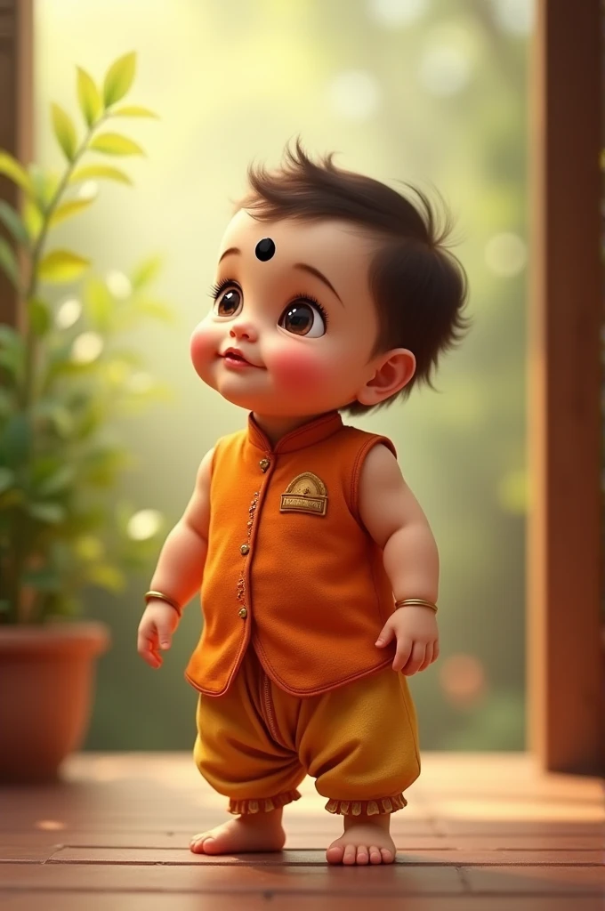 God krishna  image cute janmashtami status