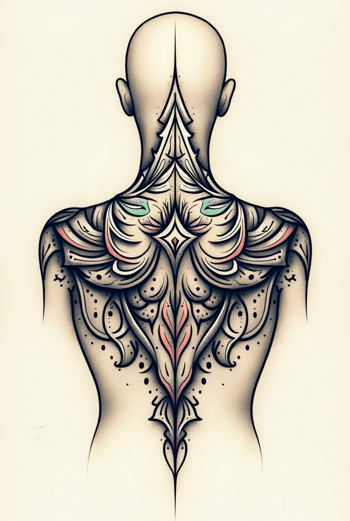 this tattoo in various positions making it easy for me to see it in its entirety on one page
