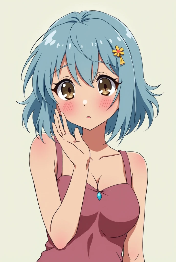 Naked girl sitting in the grass against the background of cherry blossom trees, the non-binary deity of spring, Seductive Anime Girl, ilya kuvshinov landscape, Top Rated on pixiv, painted in anime painter studio, Ecchi, goddess of spring, Japanese anime idol、small breasts are perfectly visible、Cute smile、Beautiful lower body、