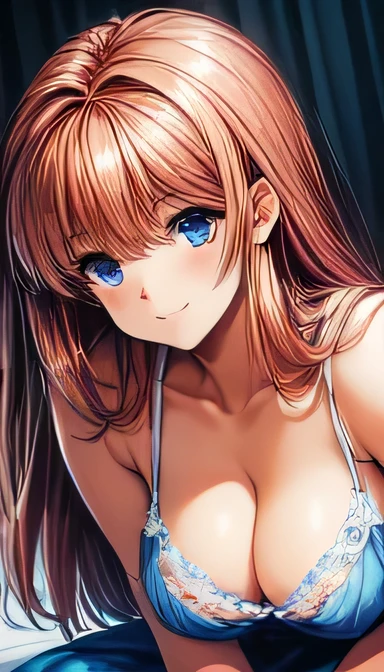 Very delicate,Beautiful Face,Ultra.detailed,
beautiful girl,Beautiful Eyes,
break,
8k,
Highest quality,
masterpiece,
Super Adoption,
Very detailed,
Ultra-fine illustrations,
break,
Active Pause, Dynamic Angle,

Shiny,
bright,
Rim Light,
break,
One person,
Perfect Fingers,Anatomically perfect body features,
Perfect female body,
bigきな髪,
Fluffy hair,
Air Van,
Long bangs between the eyes,
Round face,
blue eyes,
(smile, Open your mouth,)
middle〜big, well-balanced breasts,
(Browsing Caution:1.5,)
Full body portrait,(Sexy pose:1.5,)
nsfw:1.5
Ultra-mini bodycon dress