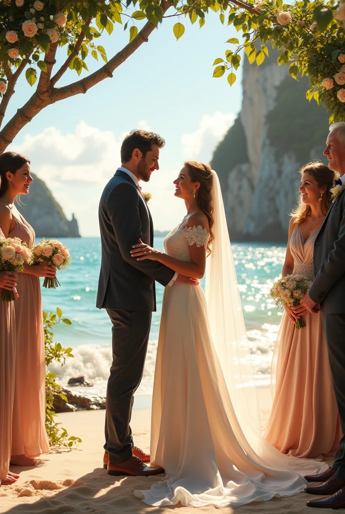 Boda en la playa al estilo puxar hermoso