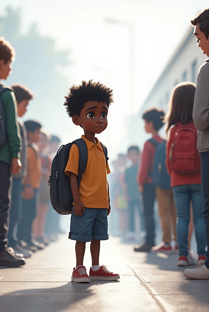 A black child who is bullied at school 