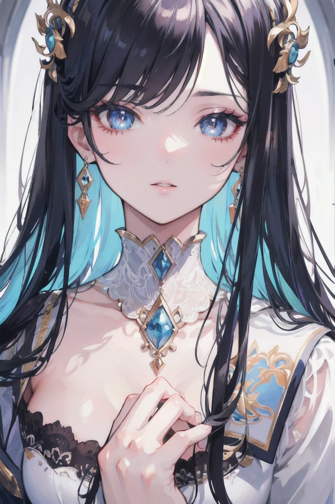 (masterpiece:1.2, best quality:1.2), (artwork:1.2), (beautifull detailed face:1.3), 1girl in, Anime girl with long black hair and blue eyes stands in front of the sea, Beautiful Anime Portrait, Beautiful anime girl, portrait of cute anime girlbabes, kawaii realistic portrait, Portrait Anime Girl, portrait of cute anime girlbabes, Beautiful Anime Face, detailed portrait of an anime girl, anime style portrait, beautiful anime art style, Stunning anime face portrait, Cute anime girl, pretty anime girl
