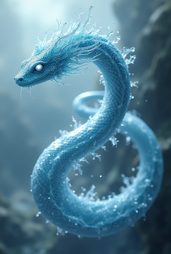 A snake goes to a beach and among the rocks it wraps itself in a ball of illusions until it falls into the sea.