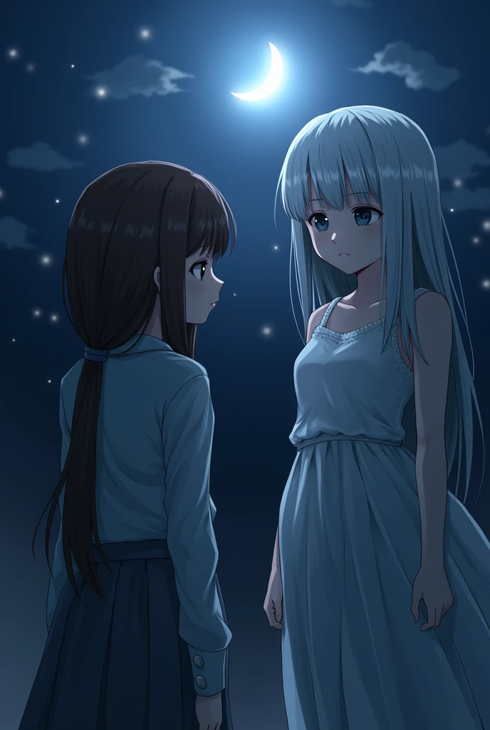 2 girl anime spooky