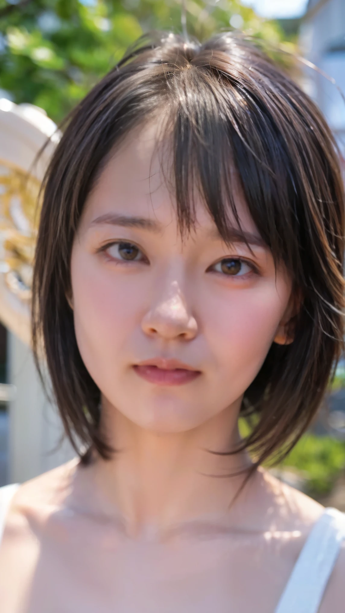 Memory correction:255, Everything modern:1.66, Cute Japanese Women Photos, smile:1.78, 20-year-old, oil, One Length Hair&Hair straightening balm:1.55, (photo Realistic:1.4), (hyper Realistic:1.4), (Realistic:1.3), (Smoother lighting:1.05), (Improving the quality of cinema lighting:0.9), 32K, 1 person,20-year-oldの, Realistic lighting, Backlight, The light shines on your face, Ray Tracing, (Bright light:1.2), (Improvement of quality:1.4), (Highest quality Realistic textured skin:1.4), fine grain, Detailed face,(smile:0), (Emphasis on face close-up:1.3), (Enhances the beauty of skin texture:1.1),((Extremely precise and accurate anatomy:1.0)), (Enhances the beauty of skin texture:1.1), Clean and glowing skin, mesh, thin:1.2, (Realistic:1.3), Realisticなライティング, (Smoother lighting:1.05), 32K, One Japanese woman, fine grain, Detailed face, (Film Grain:1.1),(Accentuates body lines:1.1), High resolution, Natural look, Kind eyes, Improves hair quality, Delicate light and shadow, Transparent muscles, Graceful pose, Beautiful Eyes, Sharp details, Soft light reflection, Beautiful contours, Delicate skin tone, Fine hair texture,Cute Japanese Women Photos,