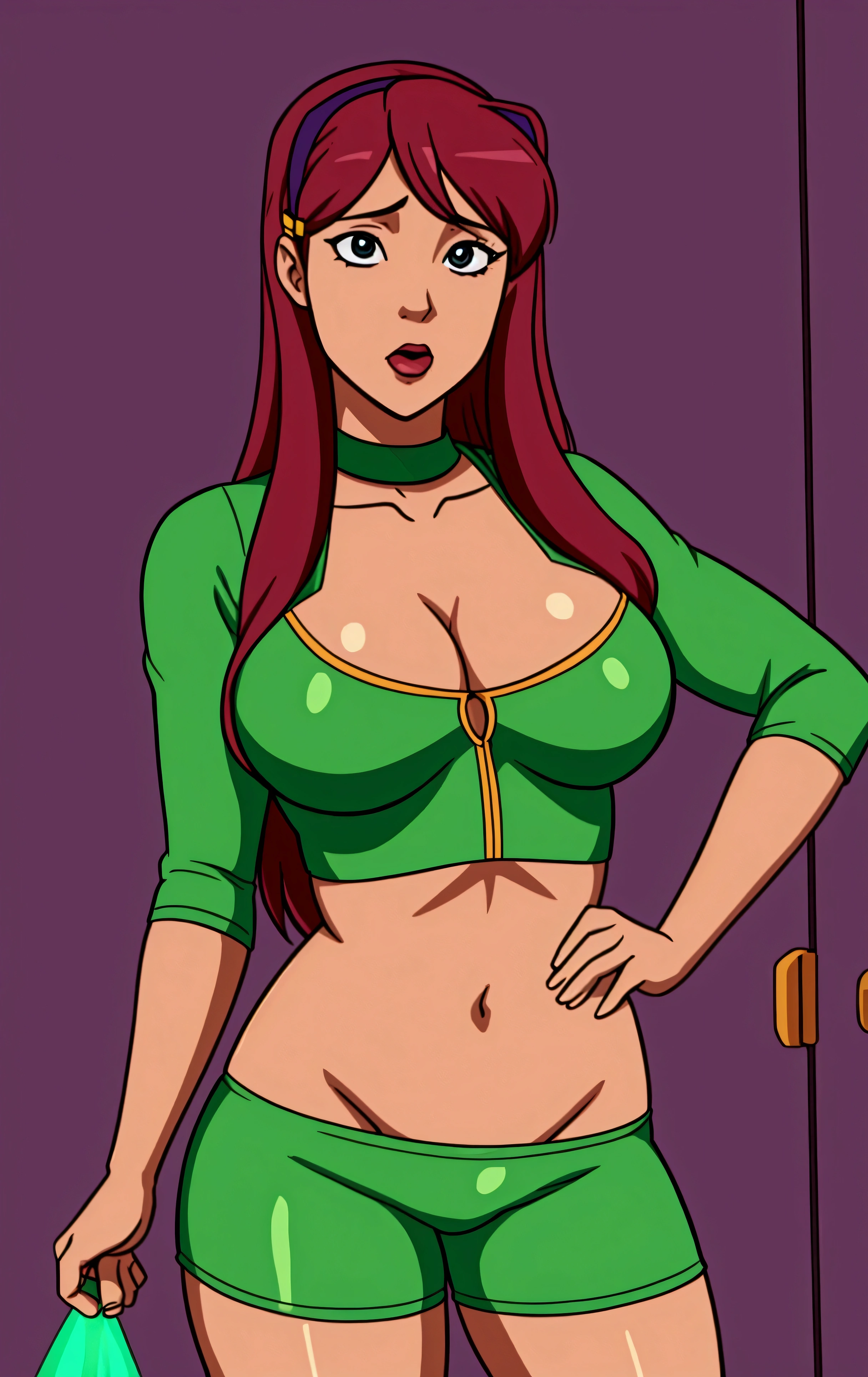 Yuri de doki doki literature club, delicious, busty, it has come out, nsfw, wearing the classic ben 10 outfit