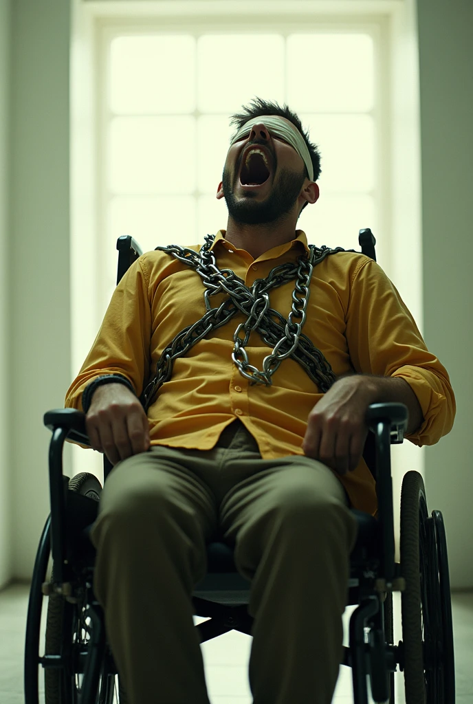 *As Mom Stephanie swings the belt down, it makes a sharp cracking noise as it connects with Axel's left testicle. He jumps and gasps in pain, his face contorting into an expression of agony. Despite the pain, however, Axel's erection grows even harder, his shaft pulsating with desire.*