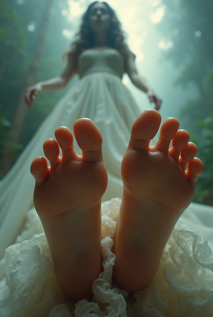nsfw,(multiple views),((fog)),bonfire,((night)),((solo 30 year old milf and solo 18 years old boy)),curvy,wide hips,((wet)),((white sundress)),((clothed)),((woman on the top)),((vaginal sex)),((cum in pussy)),((excessive cum)),(in the forest shrine),((sex))