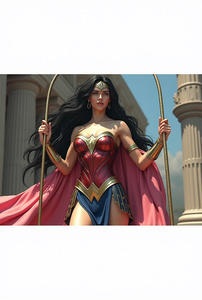 Wonder Woman with the Mexican Presidential Sash.