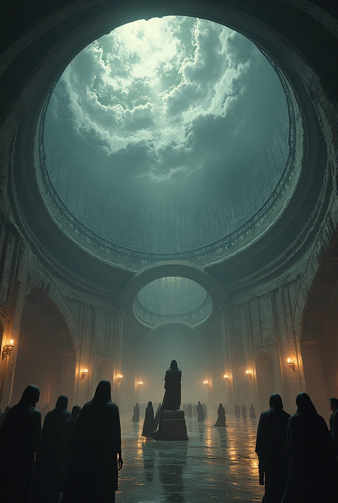 statue of a hundred goddesses in a labyrinth
