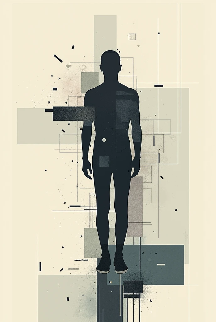 Create a pencil drawing of a human figure split in half. On one side, the figure is composed of industrial elements like factories, smokestacks, and machinery, with smoke and pollution rising into the sky. The other half of the figure is natural, showing detailed sketches of trees, rivers, and animals. The background also transitions, from a lush, healthy environment on the natural side to a desolate, polluted landscape on the industrial side. The pencil strokes vary in intensity, with darker shading for the industrial side and lighter, more delicate lines for the natural side, emphasizing the contrast between human impact and the natural world.