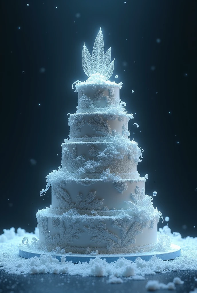 wedding cake with lots of. Two-story shine with two grooms
