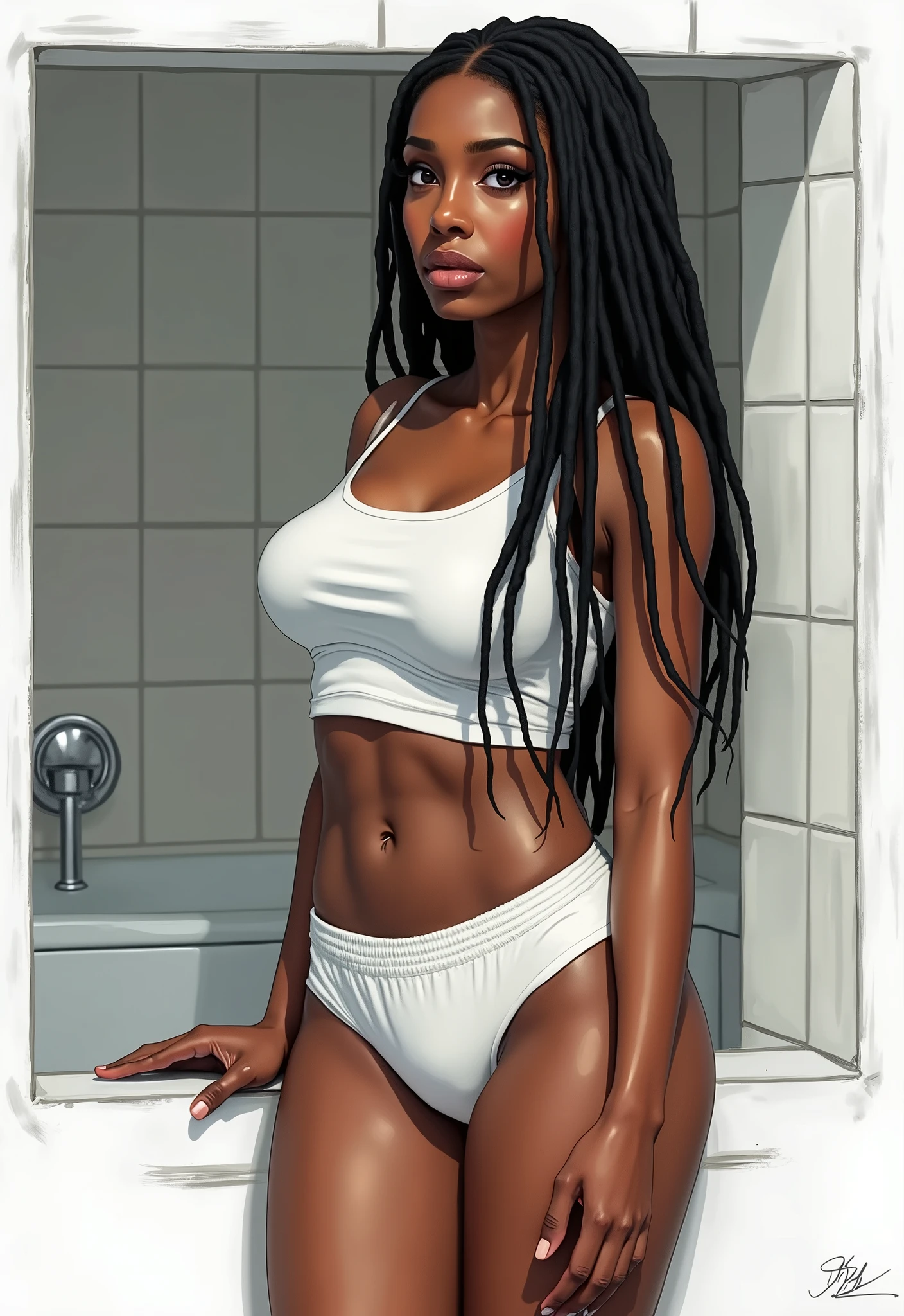 Beautiful detailed dark skin girl, Very detailed eyes and face, Beautiful detailed eyes, （Wet crotch:1.5）, Ridiculous, Incredibly ridiculous, Huge file size, （super detailed wet ）, High resolution, Very detailed, Best Quality, masterpiece, ((nude 1.2)), Illustration, Very detailed, unified, 8K Wallpaper, amazing, Fine detail, masterpiece, Best Quality, Highly detailed unified 8k wallpaper, Face Light, Movie Lighting, 1girl in, 21 years old, ((spread your legs and show me your wet genitals)), ((Dynamic Pose))), (camel's toe), (half), (Sitting leg with bent knees and open crotch))、 (low angle shot), ((peer in from below))、hoop earrings necklace bracelets