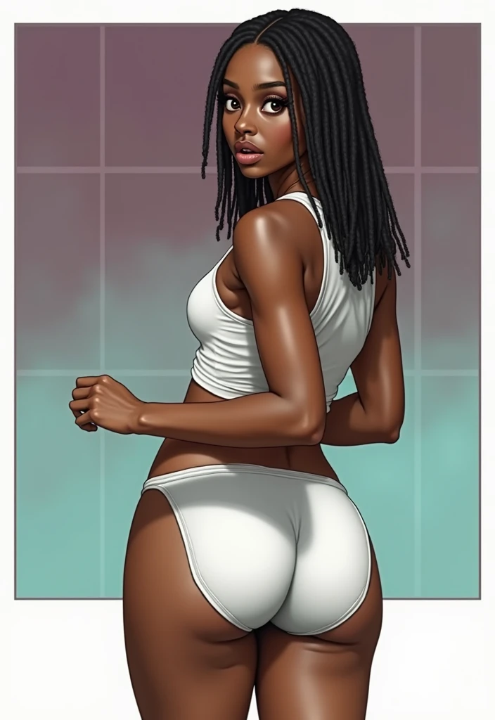 A sexy afro woman