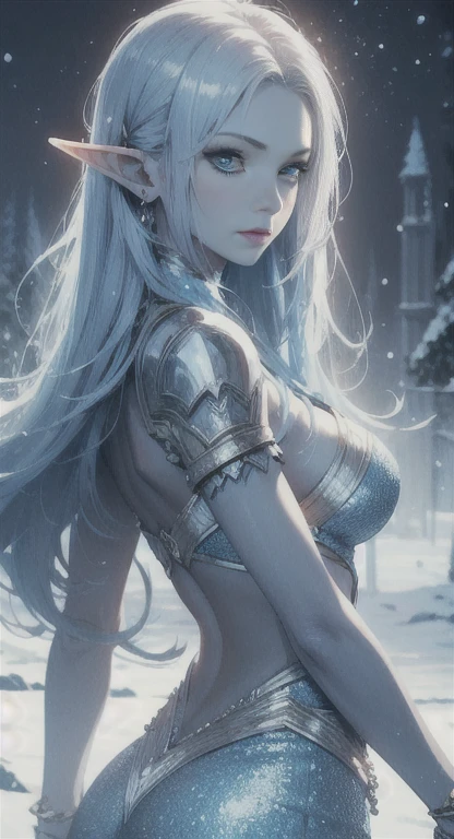 (vista trasera, vista trasera),(La mejor calidad,A high resolution,Ultra - detallado,actual),El blanco,Un mundo cubierto de plata, ramas cubiertas de nieve,(lingerie white canoso :1.4),(panties white:1.4),photo of beautiful age 18 girl, blonde hair, sexy, beautiful, naked, (perfect breasts) , big , nipples, dslr, 8k, 4k, cinematic film still, natural skin, textured skin, outdoors, snow, toque enfriar de invierno, Los copos de nieve bailan como elfos, Convierte el mundo en un cuento de hadas plateado, enfriar,photo of hermoso age 18 girl, Pelo rubio, sexy, hermoso, desnudo, pechos perfectos, grande , pezones, digital slr camera, 8K, 4k, cinematographic frame, piel natural, piel texturizada, al aire libre, nieve, Escena de nieve tranquila y hermosa., Acogedor Tranquilo, (MarArt 2.1), (background frozen white trees nieve falling:1.4) , (hermosos ojos azules con grandes piedras negras:1.4) , (pose de vaquero ), (Realista) ,Arte detallado de alta calidad 8K, Fanart Mejor ArtStation, fantasy art style, (miniskirt negro ta corto transparente:1.4) , (mostrando bragas White:1.4) ,(bragas), sujetador de Medias, leggins blancos,