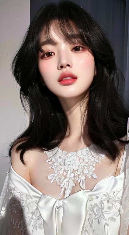 A close-up of a woman in a white dress and a white hat., bae suzy, Sun Yunjoo, janice sung, heonhwa choe, Hye Kyo song, beautiful south korean woman, Jinyoung Shin, Shin Min Jeong, korean female actress, parque me, lee ji-eun, kiko mizuhara, black rose jisoo portrait