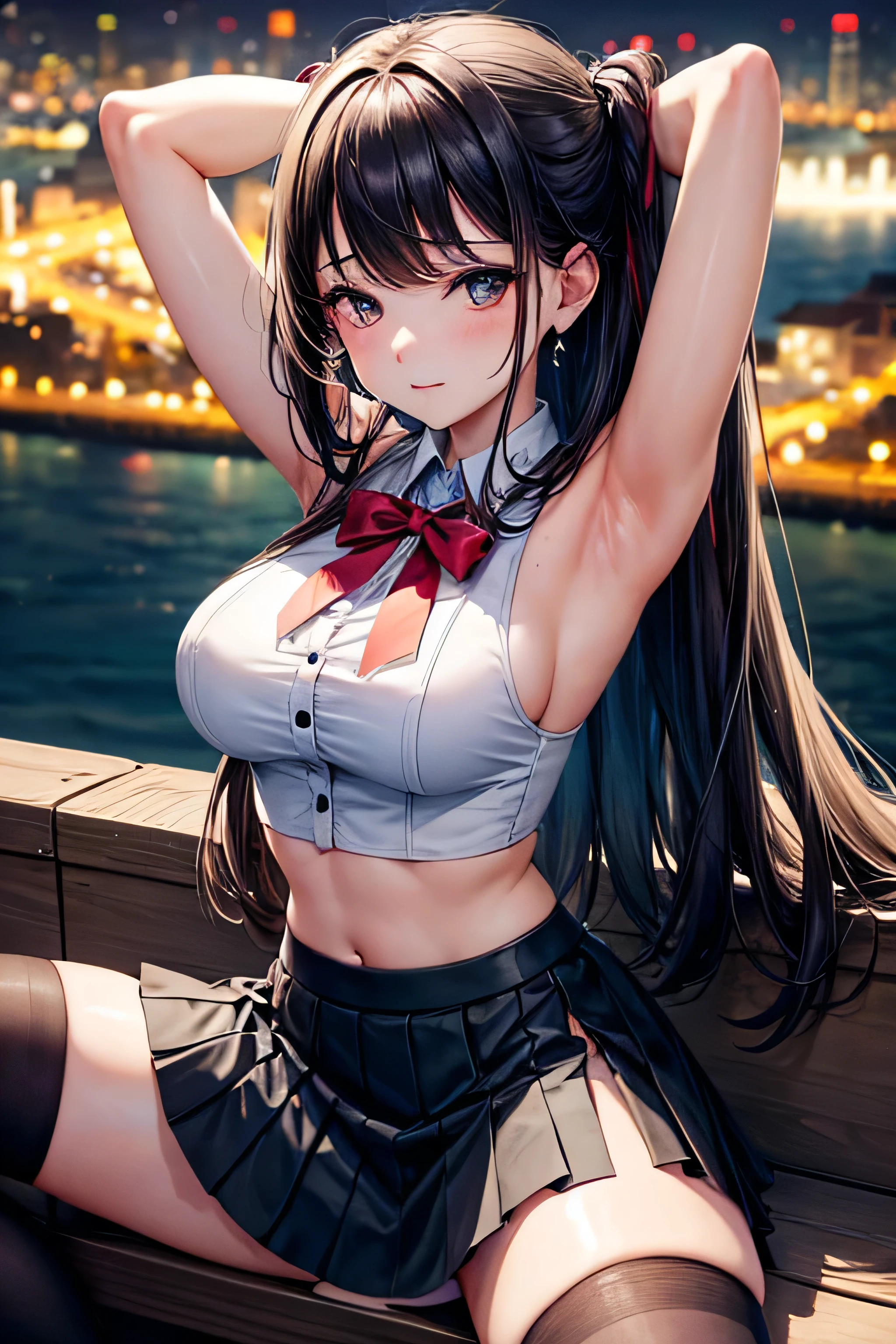 realistic, girl single, black long hair, red eyes, glowing eyes, thin bra, small thin skirt, parted lips, blush, night, flower, sun, sunlight, all fours, moaning: 2.0 bare butt, huge breasts: 2.0, in a dilema, elf, lewd: 2.0, sharp eyes, serious lewd, tears: 1.5, juice pussy, bare naked, pov_strangling ,1girl,1boy,(pov:1.2),open mouth,blush:2.0,