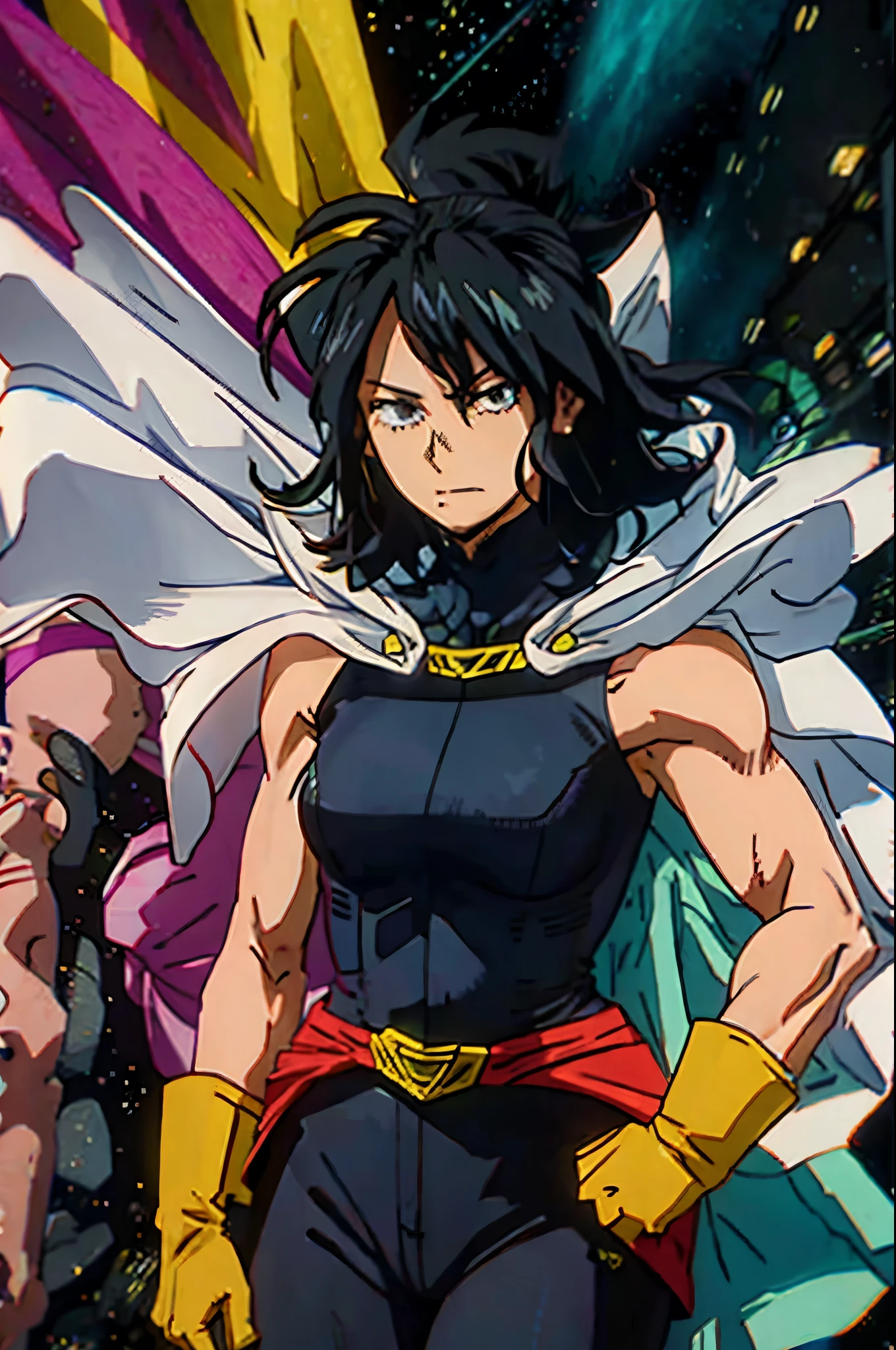 nana shimura, series, hero pose
