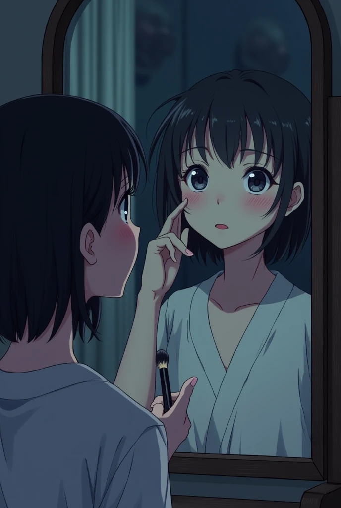 nswf,1boy,penis,vaginal,sex , woman on top, ,Top quality, 1 beautiful Japanese woman, teen,high school student,(18 years old),medium hair, (black hair:1.2), Ultra-realistic capture, Highly detailed, High resolution 16k close-up of human skin. Skin texture must be natural, With such detail that pores can be finely identified. Skin should look healthy, In a uniform tone. Use natural light and color,