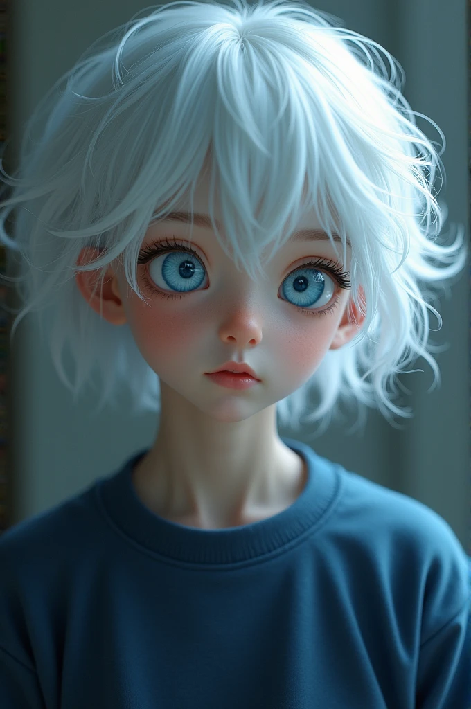 a 9 month old baby boy, cute, blue eyes, messy short hair, realistic, close UP, FHD --auto --s2