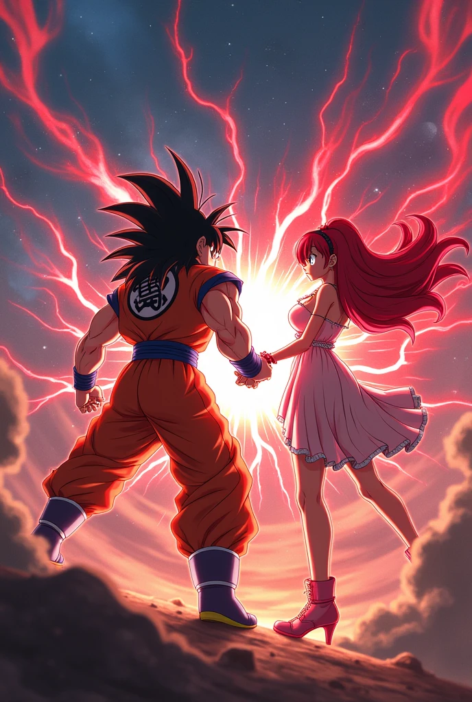 Goku and Rias together 