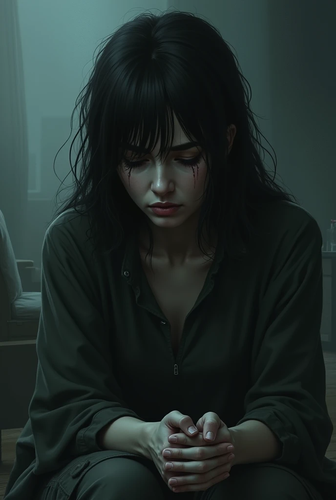 A sorrowful woman 