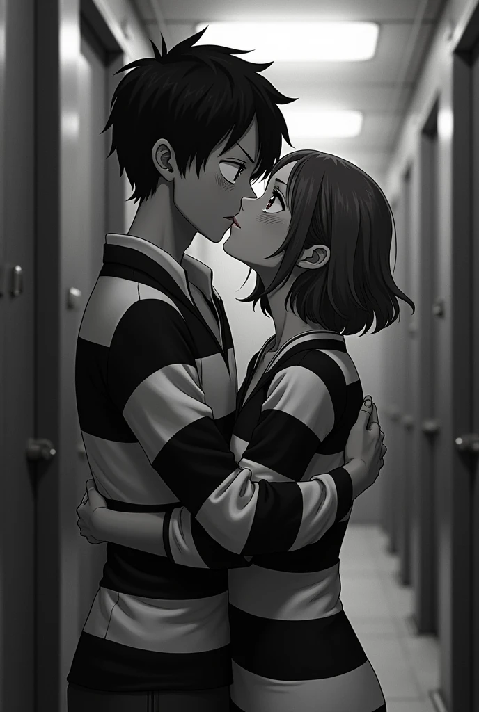 best quality, masterpiece, highres, detailed, anime screencap, <lora:Detail - add_detail:0.2>, <lora:NSFW - SilhouetteFun:0.9>, SilhouetteFun, hetero, 1girl and 1boy, sliding door, dim light, nsfw, from side, cowgirl position, sex, vaginal, kiss, hug,