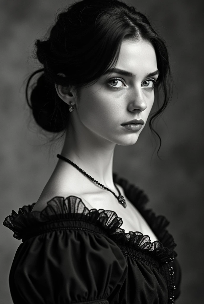 Althea is slender and graceful, with pale skin and jet-black hair that she often wears in elaborate styles. Her eyes are a striking ice blue, always observant and assessing. She prefers dark, elegant clothing, often adorned with subtle but intricate designs that reflect her sophisticated nature.