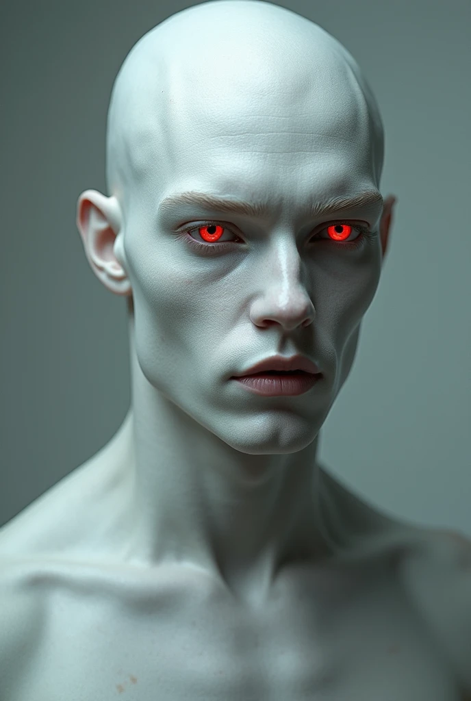 Albino Man Muscular Shirtless 