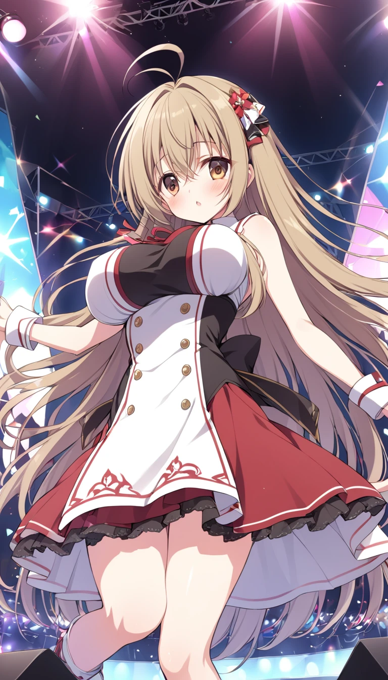 1girl in, Solo, masutepiece, Best Quality, 8K Wallpaper, Asuna, Yuuki Asuna, Sword Art Online, (Anime girl in cheerleader costume), Ecchi anime style, anime moe art style, Marine Kitagawa Fan Art, pixiv, 3DCG, Seductive Anime Girl, cheering, Anime Best Girl, anime goddess, popular on pixiv, (Anime Girl), Beautiful charming anime , ((((White panty, Areola, Cameltoe)))), Armpits,
