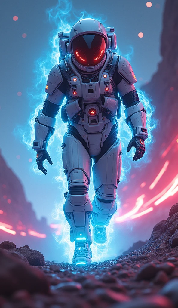 Create a game character game theme is soace