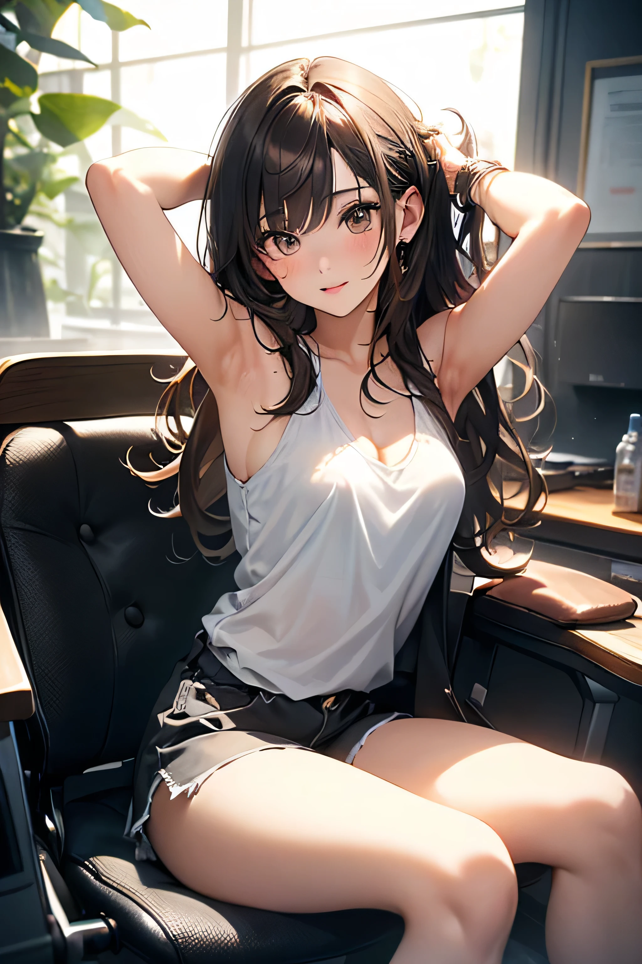 Korean mini skirt tanktop