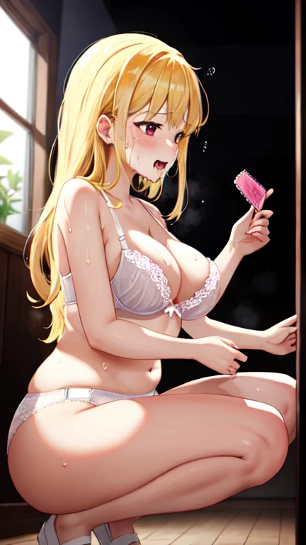 (Highest quality, 4K, 8k, High Resolution masterpiece:1.2), Very detailed, Picturesque, Anime-style photos, Photo Animation:1.37)、a beautiful girl、(orange Hair)、(middle hair)、gyaru、tan、bikini tan、On the bed、1 boy and 1girl are having sex、missionarie、3mans、3penis、spend legs、bukkake、Ecstasy face、trembling、Sweat、Drooling、crying、pussy juice、vapor、girl on top、position、Insert penis、fellatio, cum、Black choker、massive female  injection、Open your mouth、handjob、Completely naked