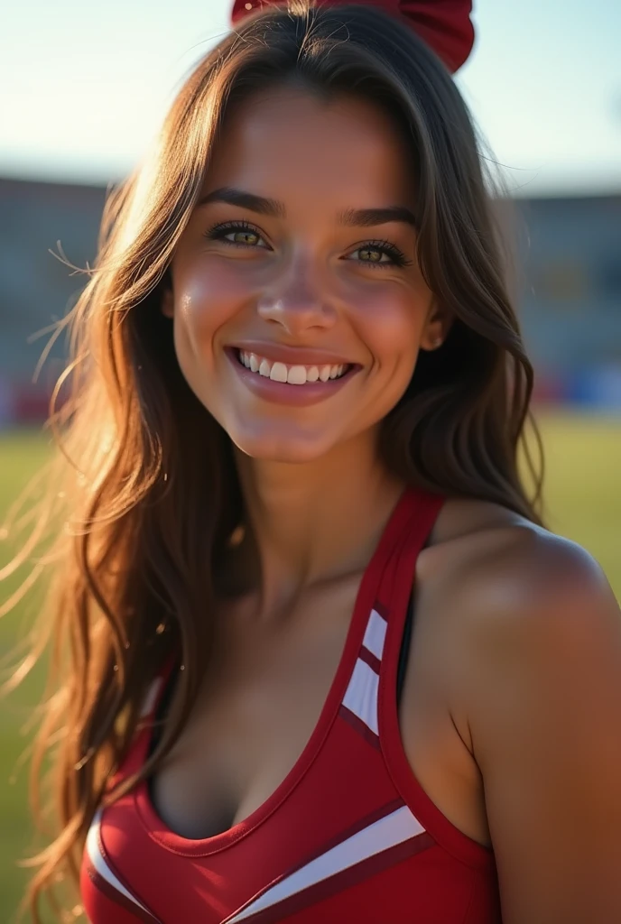 close up of woman in sexy sports mini shorts and top outfit, posing for a photograph(RAW photo:1.2), (photorealistic), Hasselblad H6D-100c photo, Beautiful detailed girl, very detailed eyes and face, beautiful detailed eyes, huge file size, a high resolution, very detailed, Best quality, [Table:1.6], illustration, very detailed, nffsw, Fine detail, Best quality, 32K wallpaper, cinema lighting, At the football stadium, I support my favorite team, beautiful girl, 20 years, ideal body shape, beautiful big eyes, lips parted, gentle smile, sport sexy mini shorts and top with low neck dynamic pose, Erotic Body, cowboy shoot, camel&#39;s foot