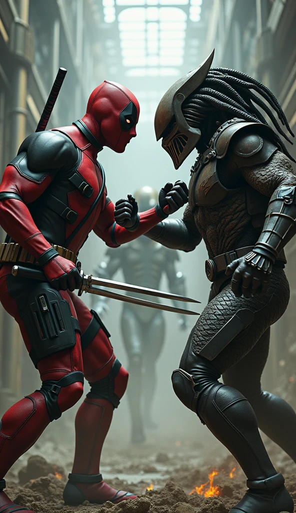 Deadpool and wolverine in japanese outfit