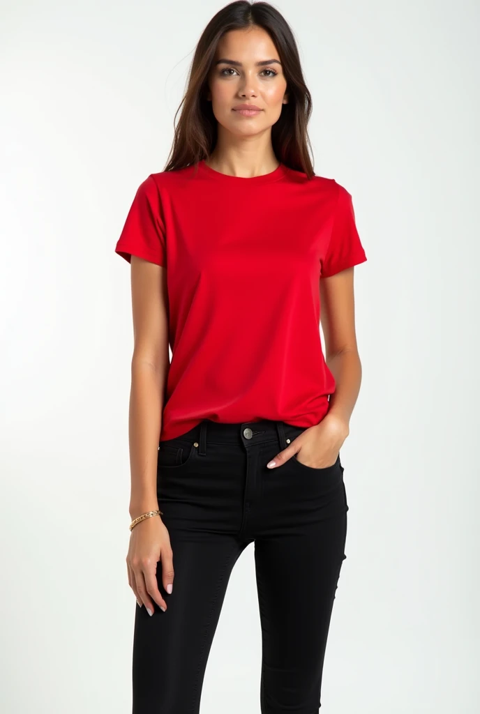 only t shirt in red color