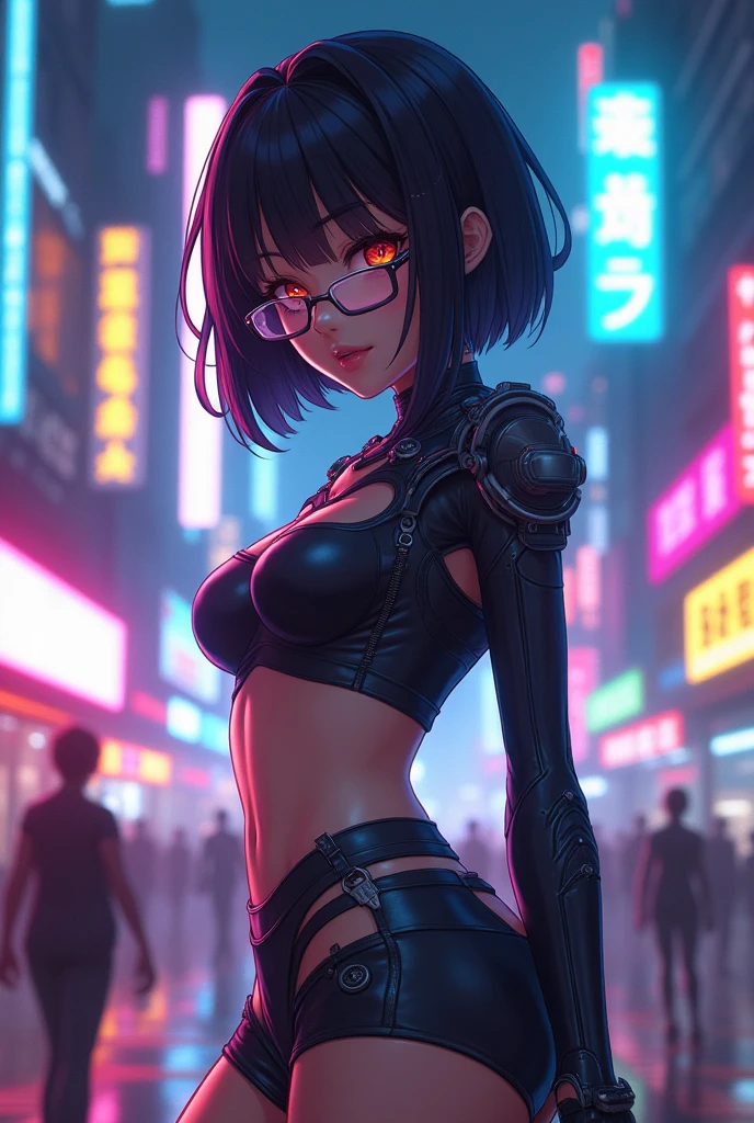 Highest quality,Highest Resolution,sexy,ruins,Black short bob,Very beautiful eyes,,sweat profusely,Big Breasts,whole body,Glasses,Ecstasy face,Transparent nipples,Pussy, ((Pussy juice))