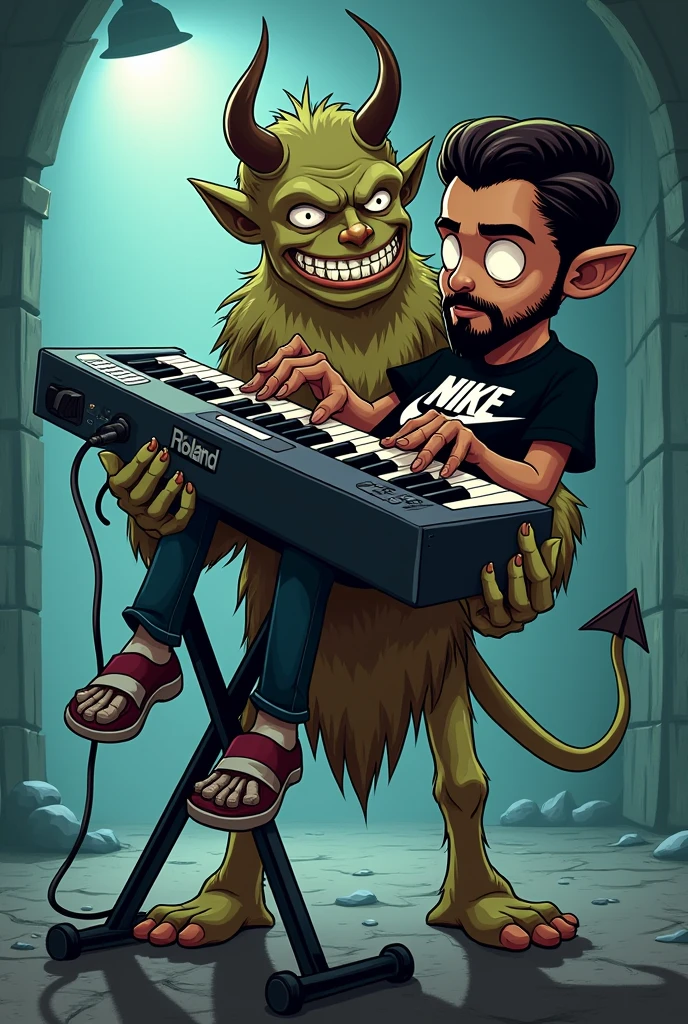 Gollum playing a Xylophone