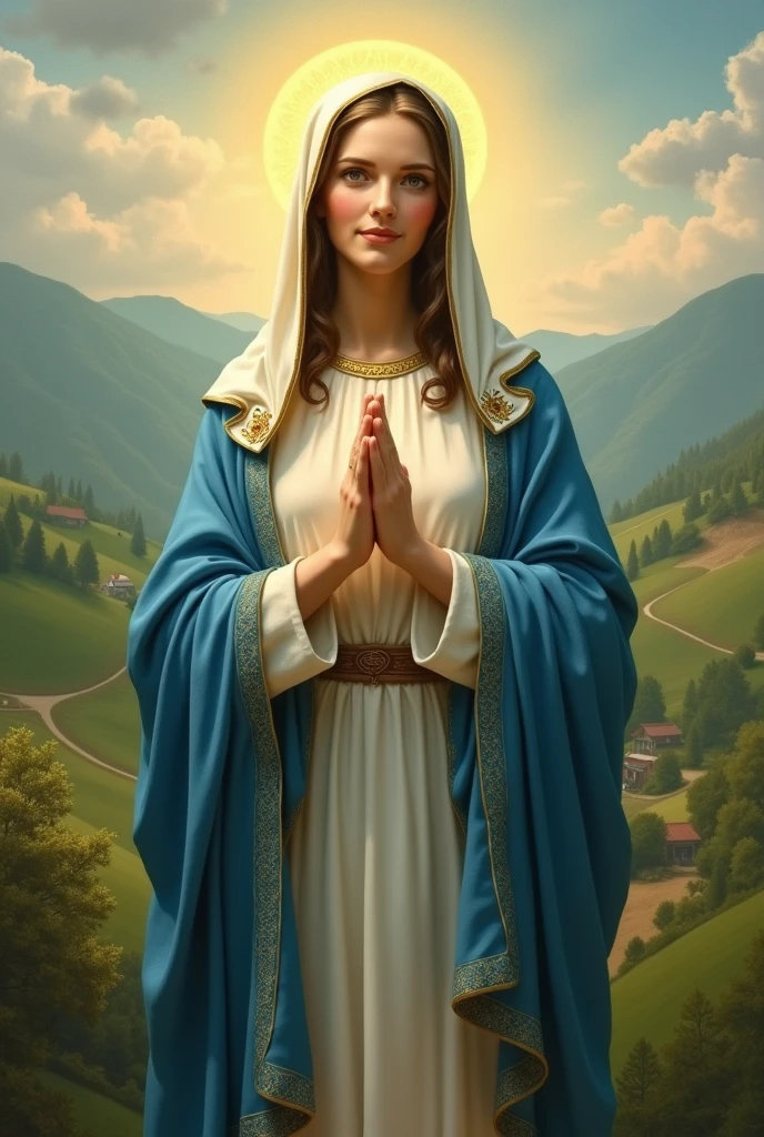 Criar arte no estilo cartoon de Santa Faustina